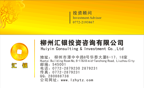 高端財務咨詢公司名片模板 專業形象，一步到位